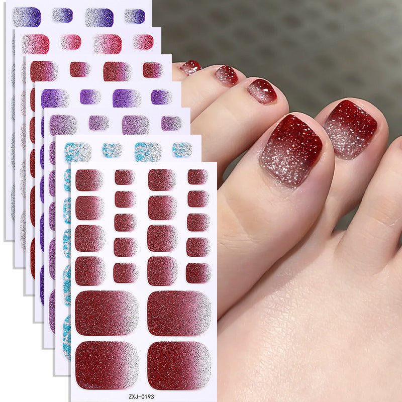 Gradient Glitter Nail Stickers