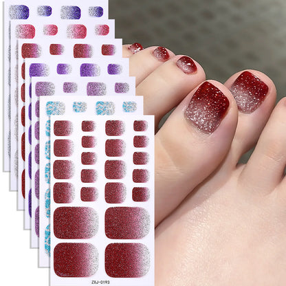 Gradient Glitter Nail Stickers