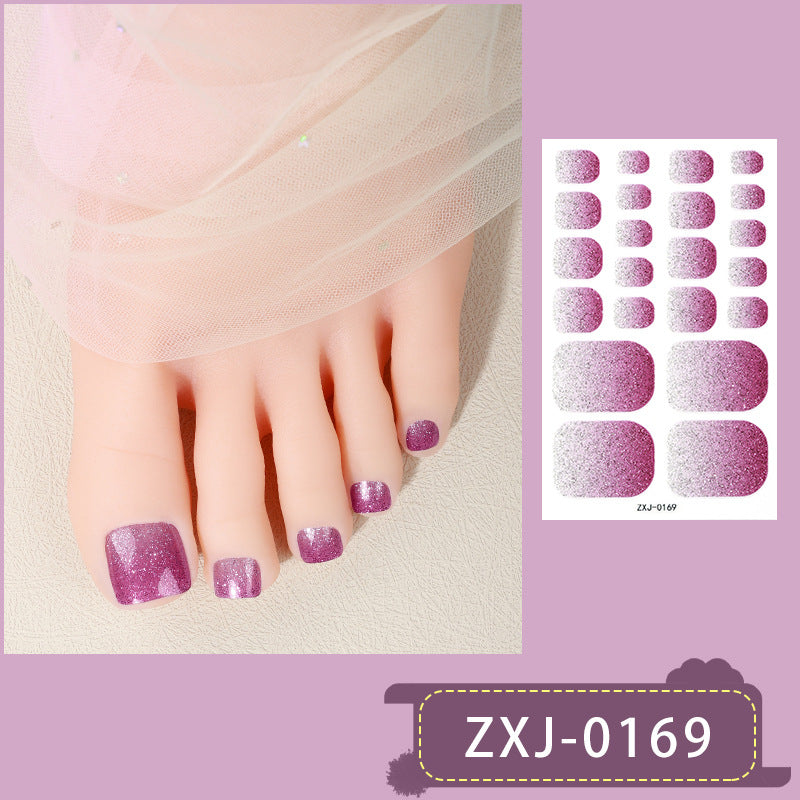 Gradient Glitter Nail Stickers