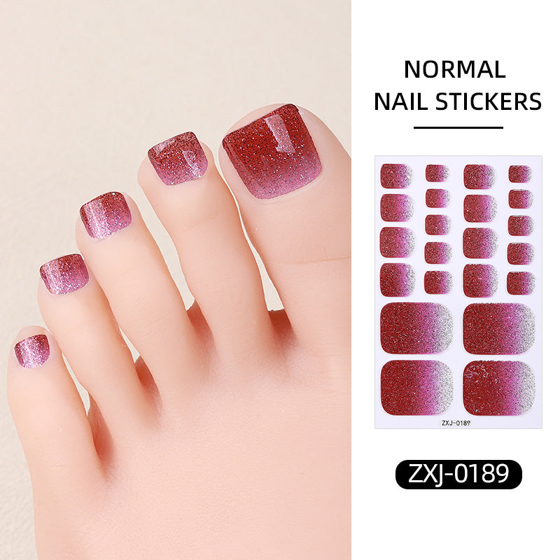 Gradient Glitter Nail Stickers
