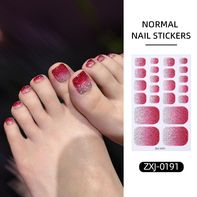 Gradient Glitter Nail Stickers