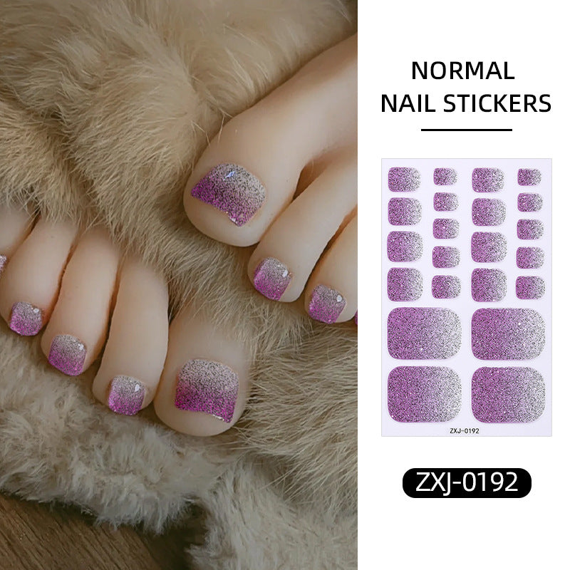 Gradient Glitter Nail Stickers
