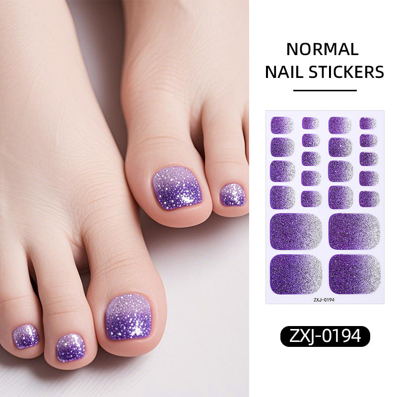 Gradient Glitter Nail Stickers