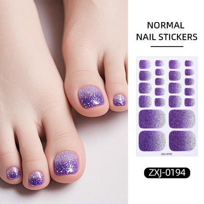 Gradient Glitter Nail Stickers