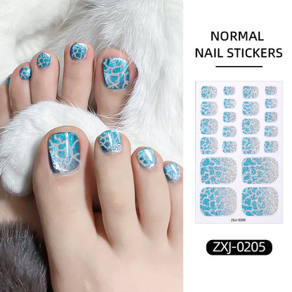 Gradient Glitter Nail Stickers