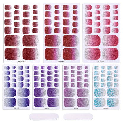 Gradient Glitter Nail Stickers