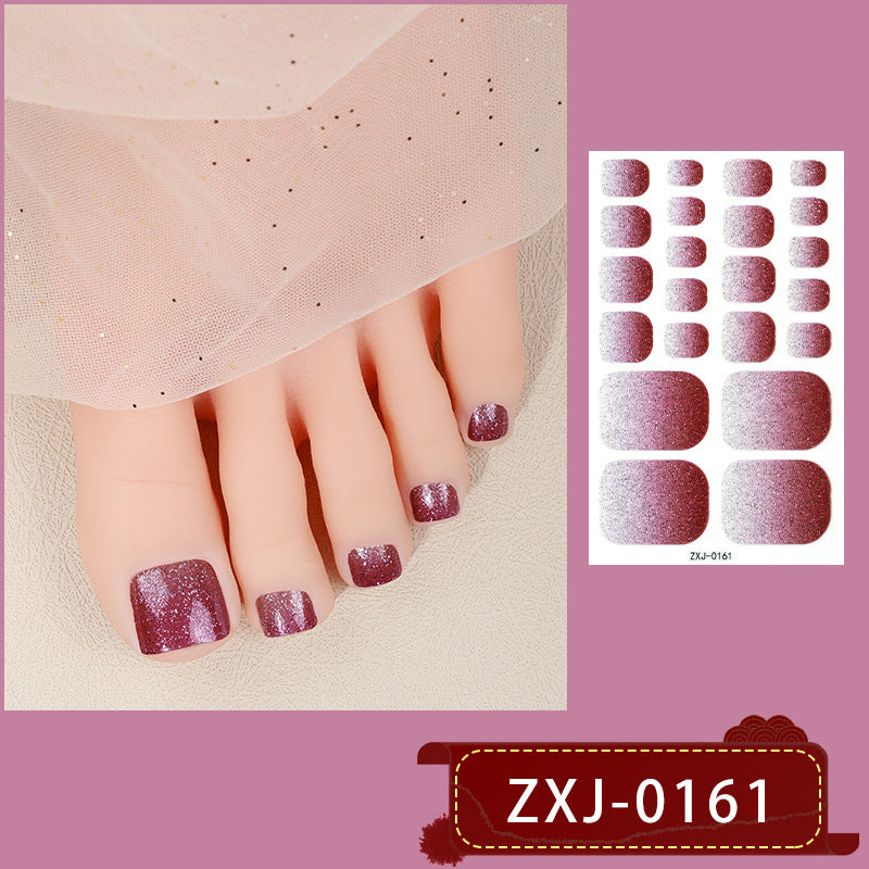 Gradient Glitter Nail Stickers