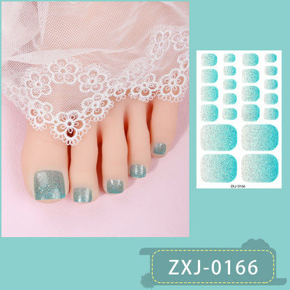 Gradient Glitter Nail Stickers