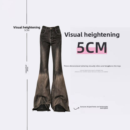Gradient High Waist Straight Leg Jeans
