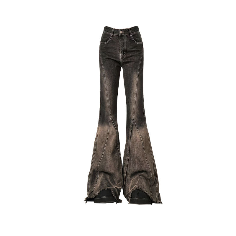Gradient High Waist Straight Leg Jeans