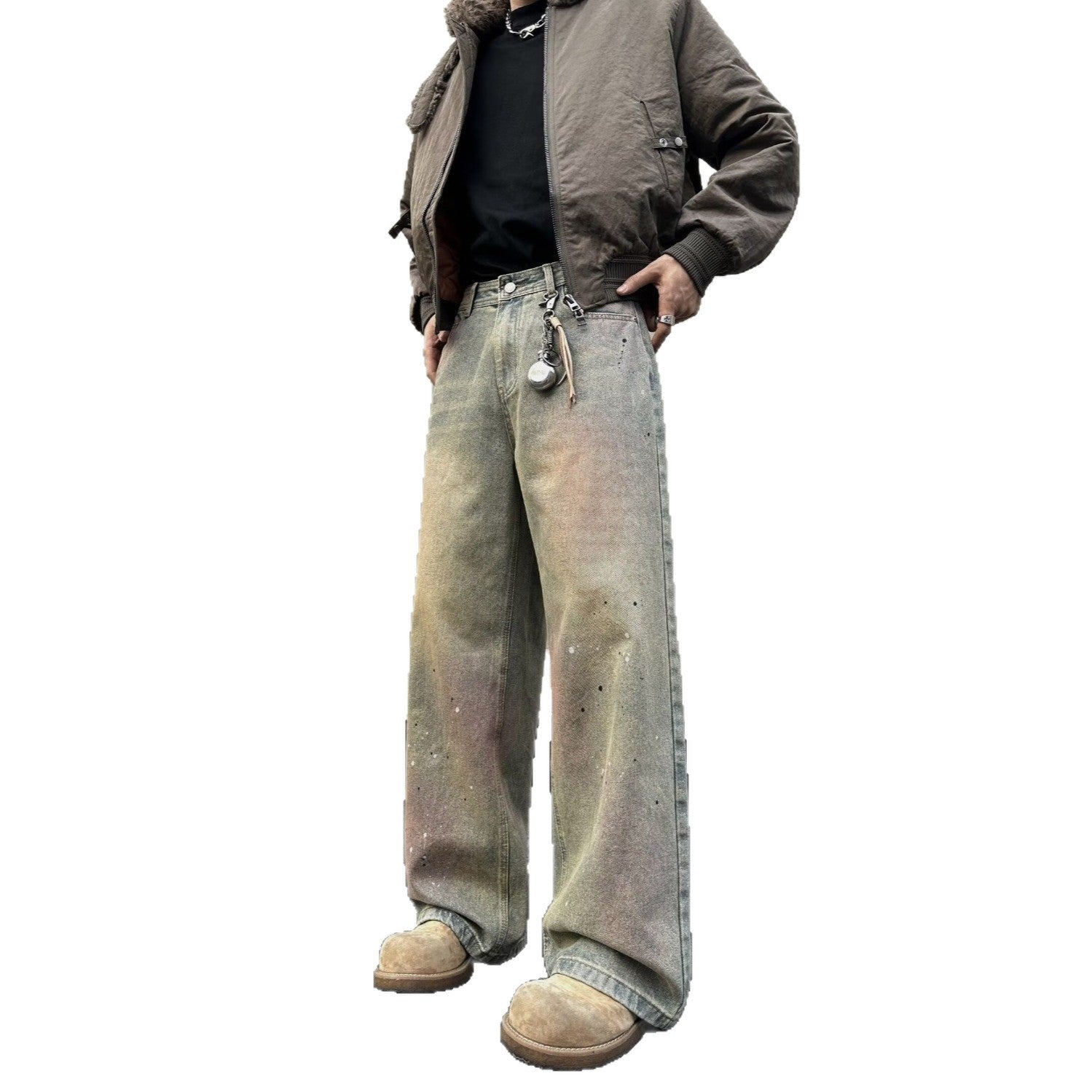 Gradient Ombre Denim Jeans