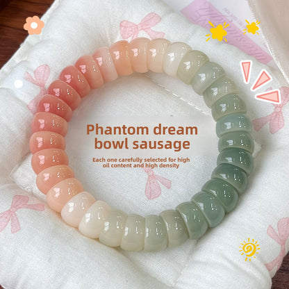 Gradient Pink Bodhi Bracelet with Finger Wrap
