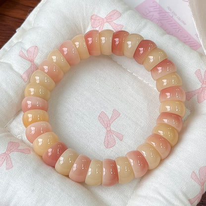 Gradient Pink Bodhi Bracelet with Finger Wrap