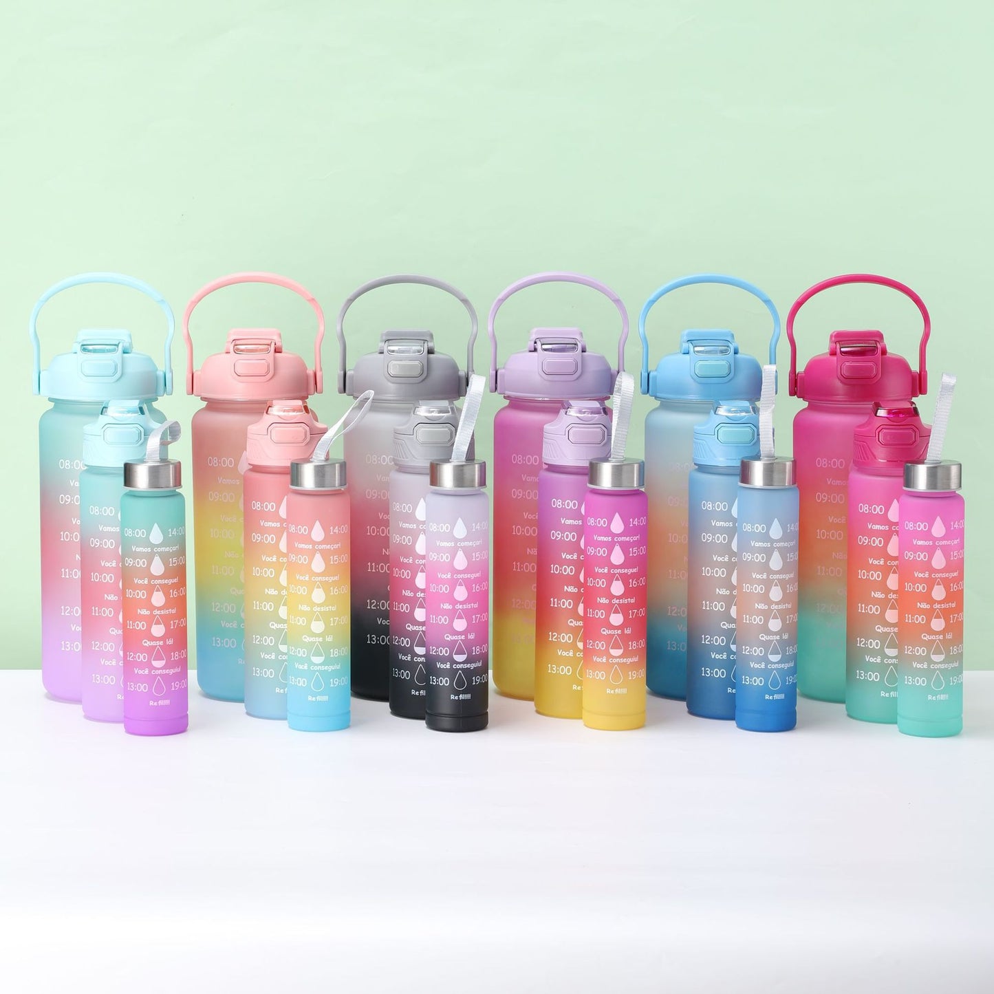 Gradient Plastic Water Bottle