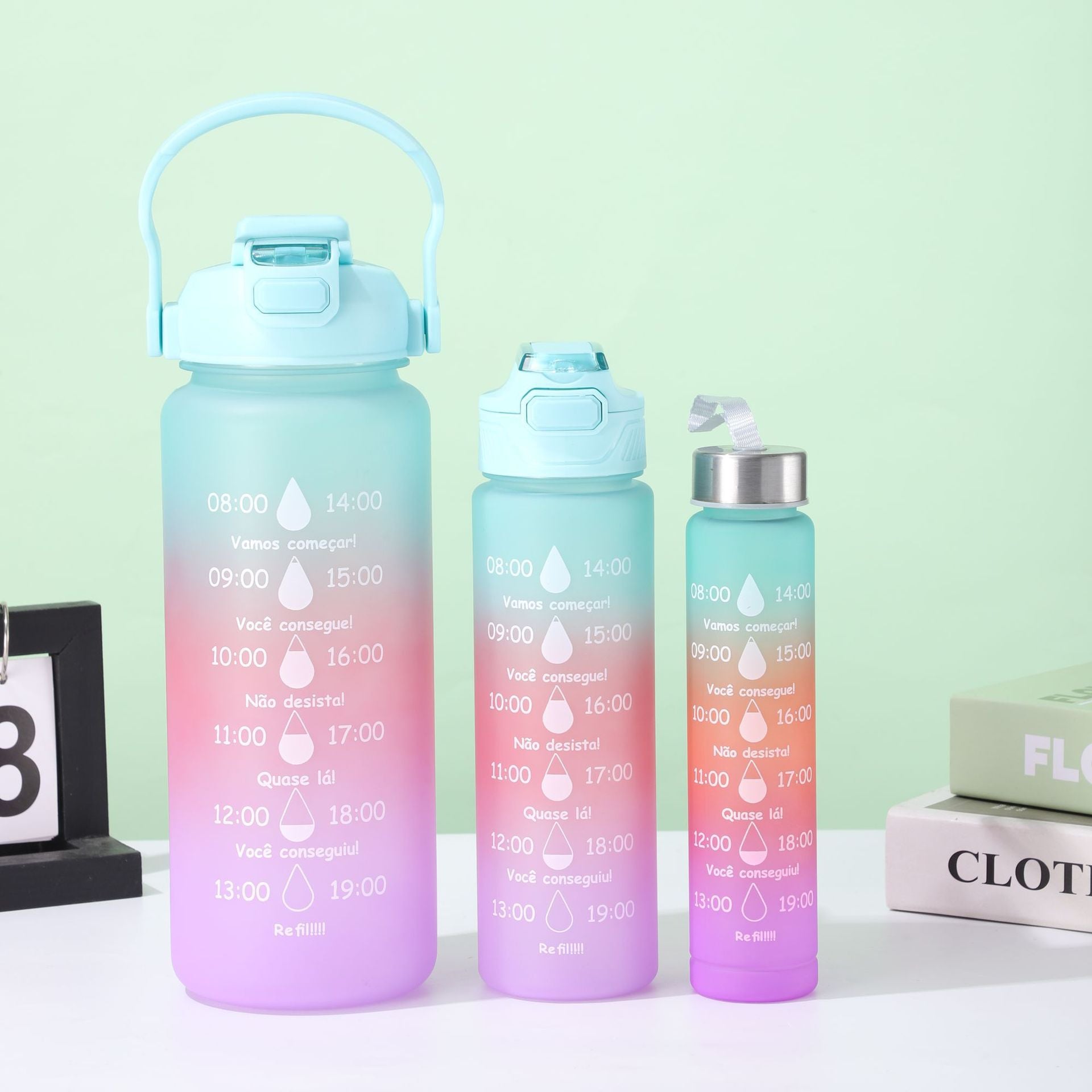 Gradient Plastic Water Bottle