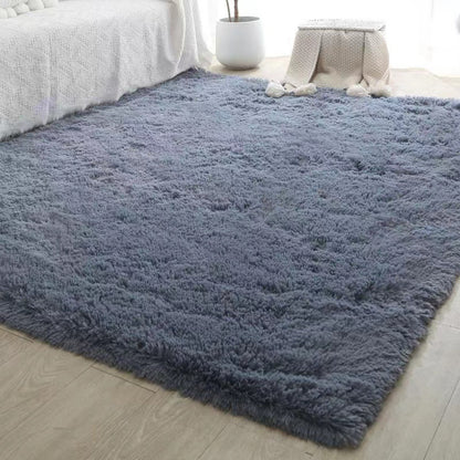 Gradient tie-dyed plush carpet
