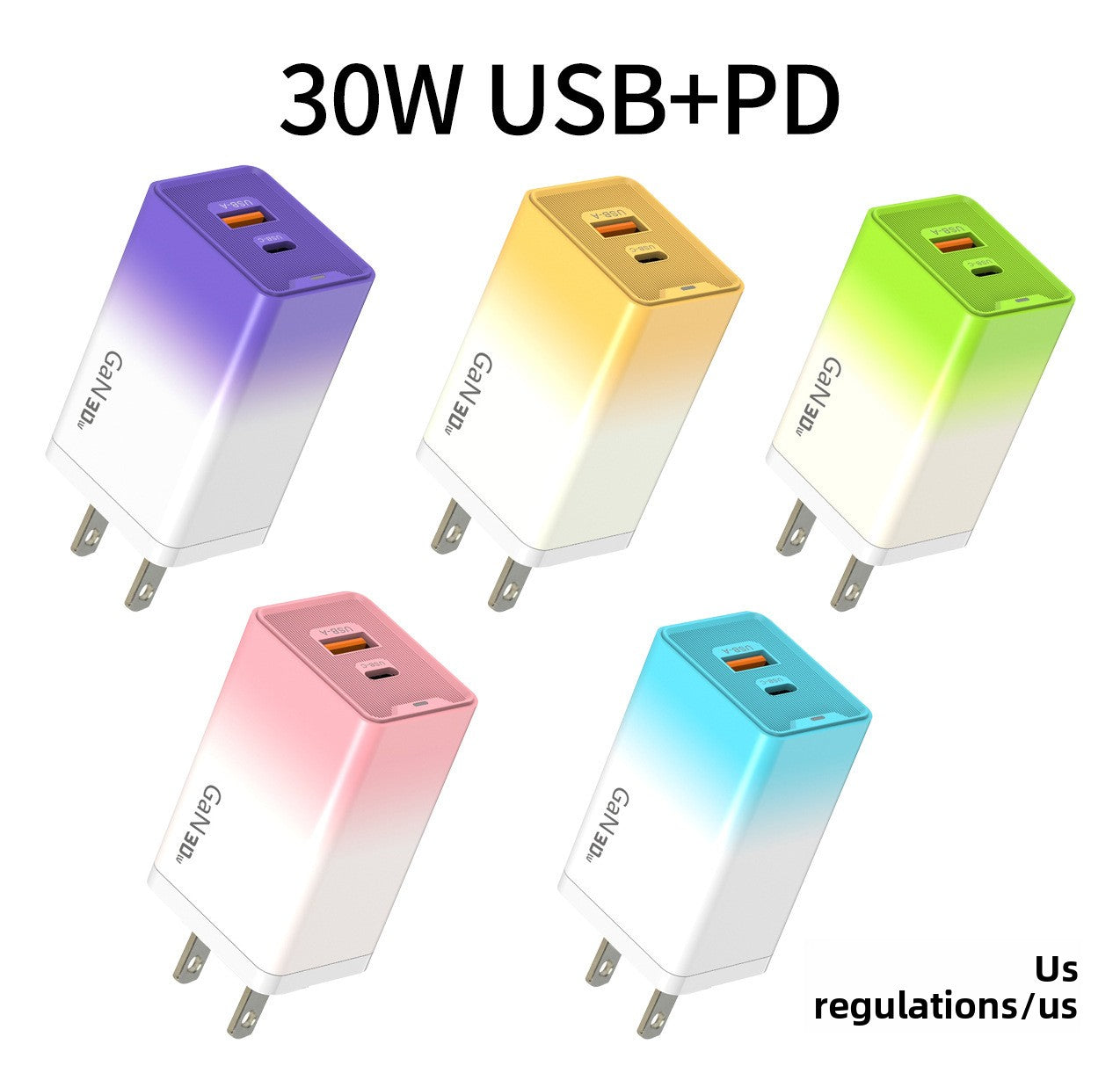 Gradient USB PD Multi Port Charger