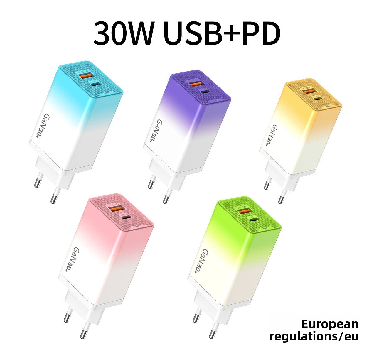 Gradient USB PD Multi Port Charger