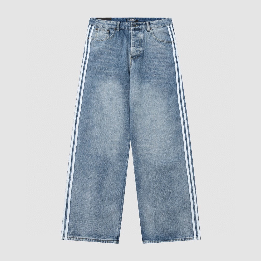 Gradient Washed Denim Trousers