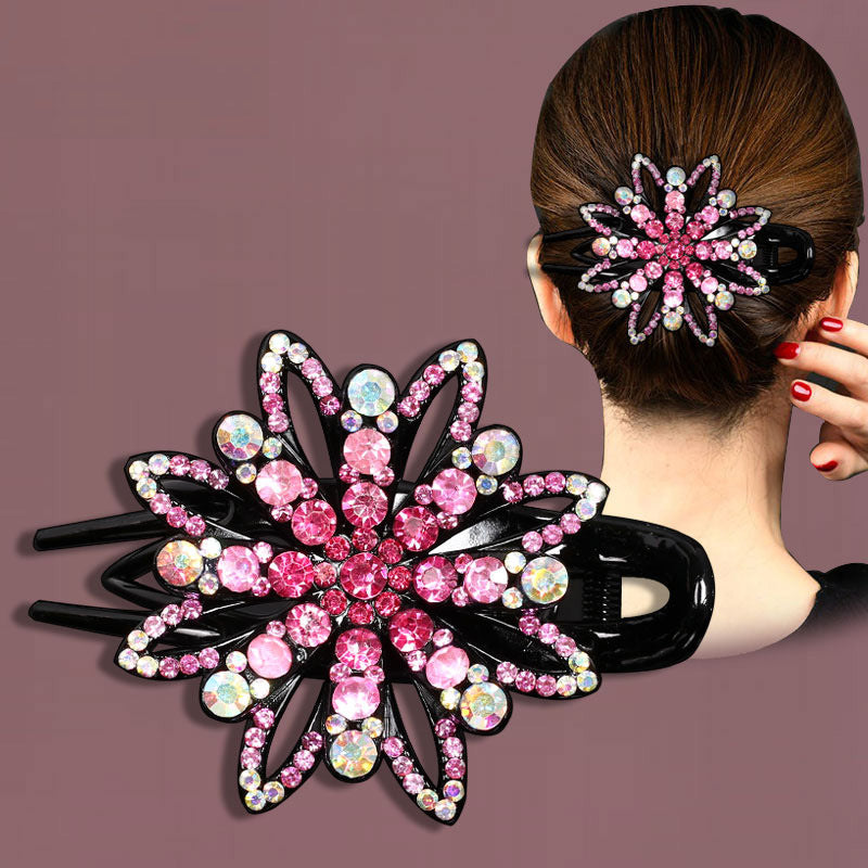 Gradual hair curling clips