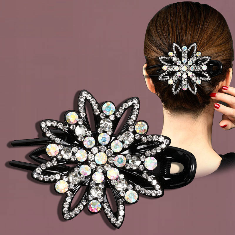 Gradual hair curling clips
