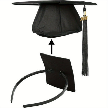 Graduation Cap Hair Hoop with Anti-Drop Design