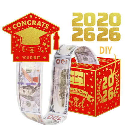 Graduation Money Folding Gift Box