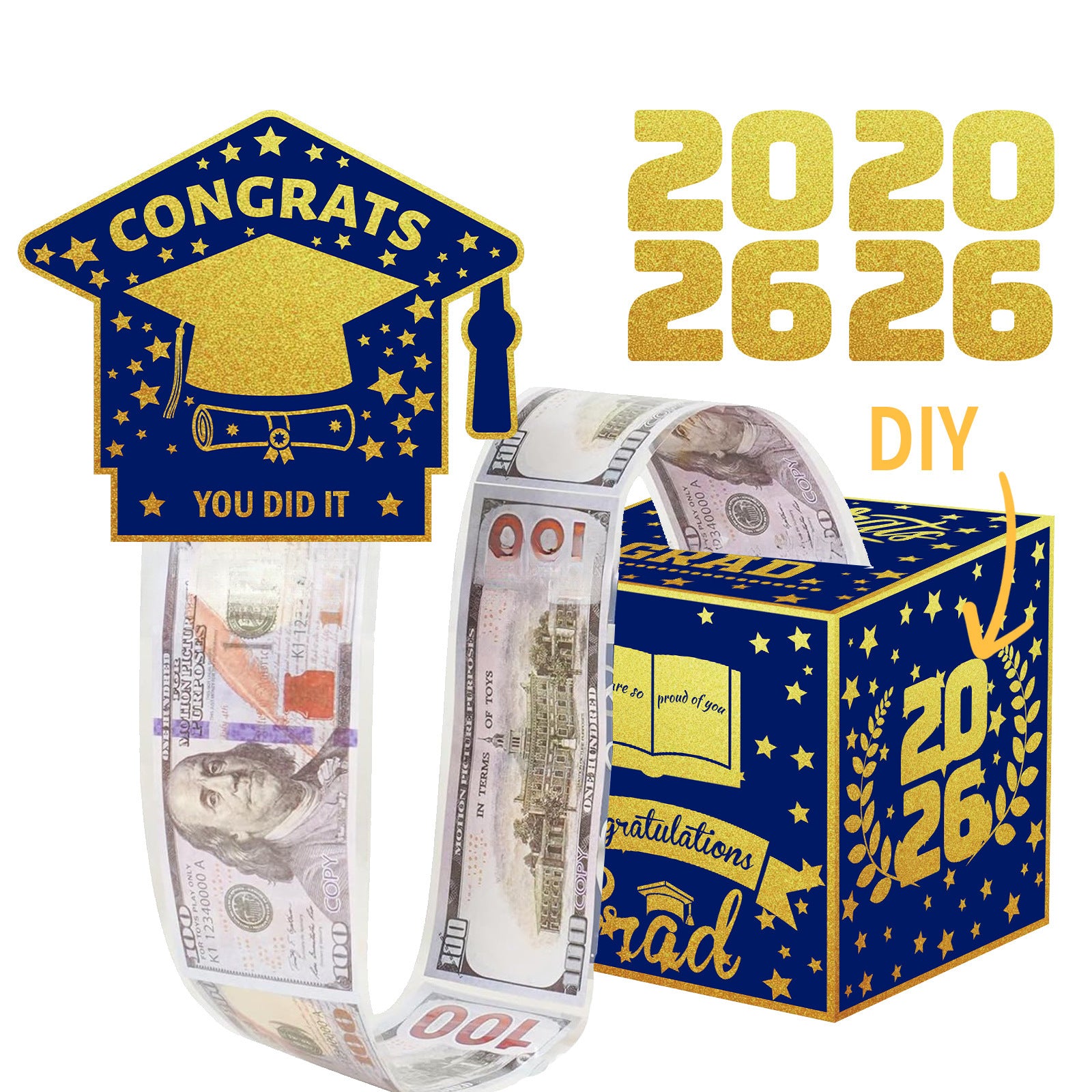 Graduation Money Folding Gift Box