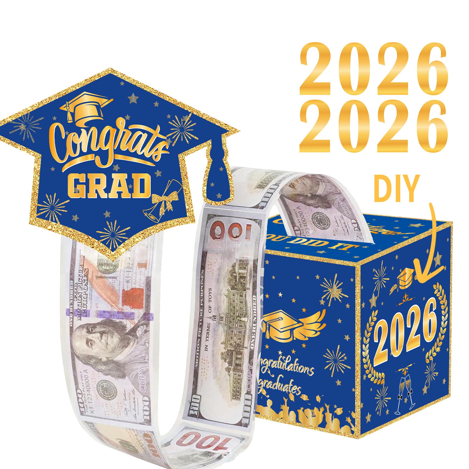 Graduation Money Folding Gift Box