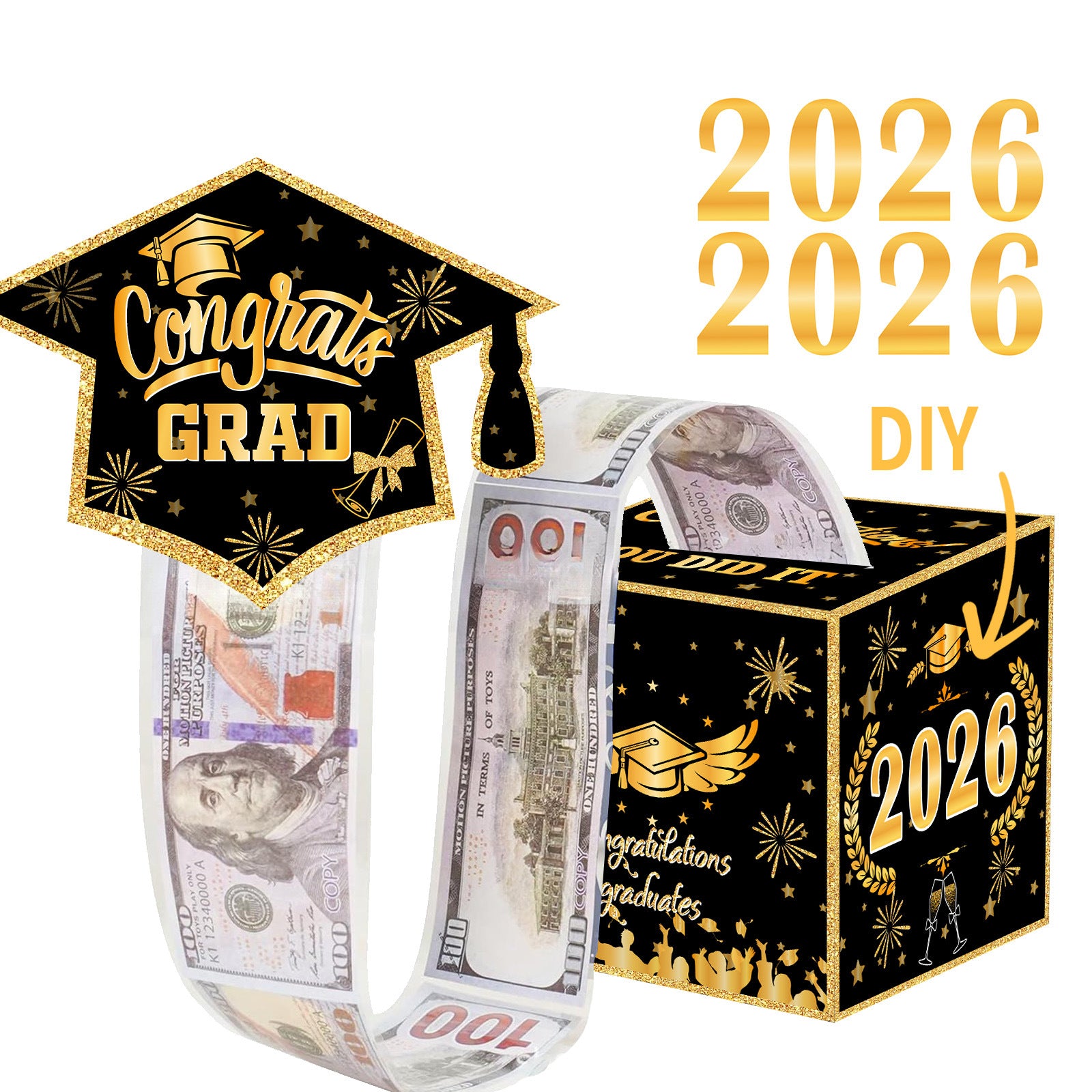 Graduation Money Folding Gift Box