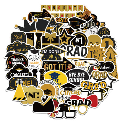 Graduation Themed PVC Stickers