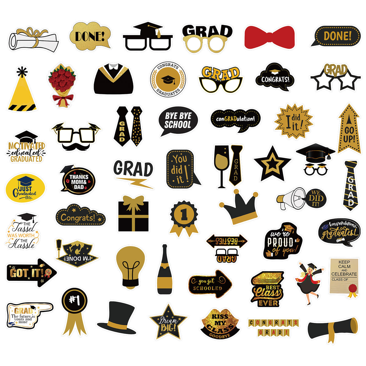 Graduation Themed PVC Stickers