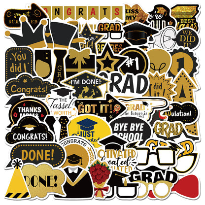 Graduation Themed PVC Stickers