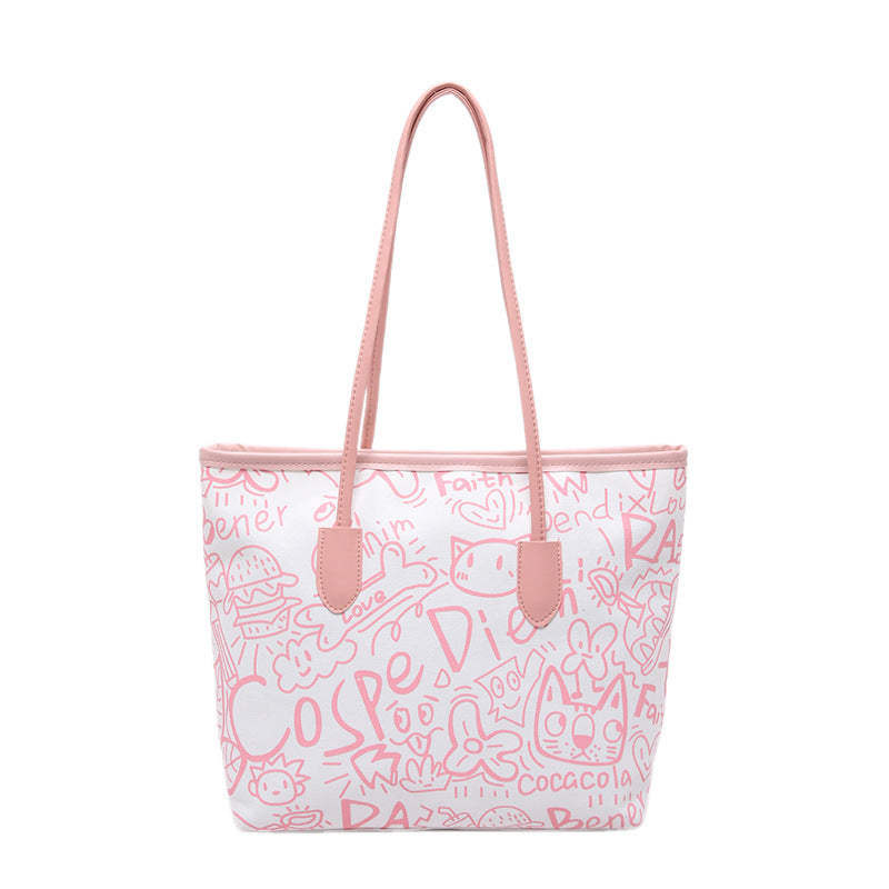 Graffiti Design Large Capacity Tote Bag