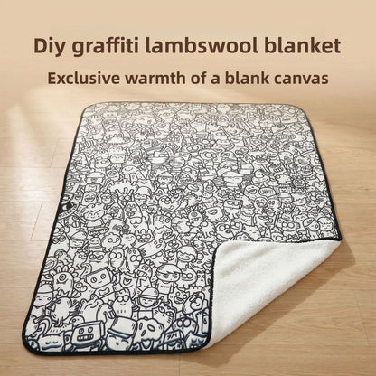 Graffiti Print Blanket