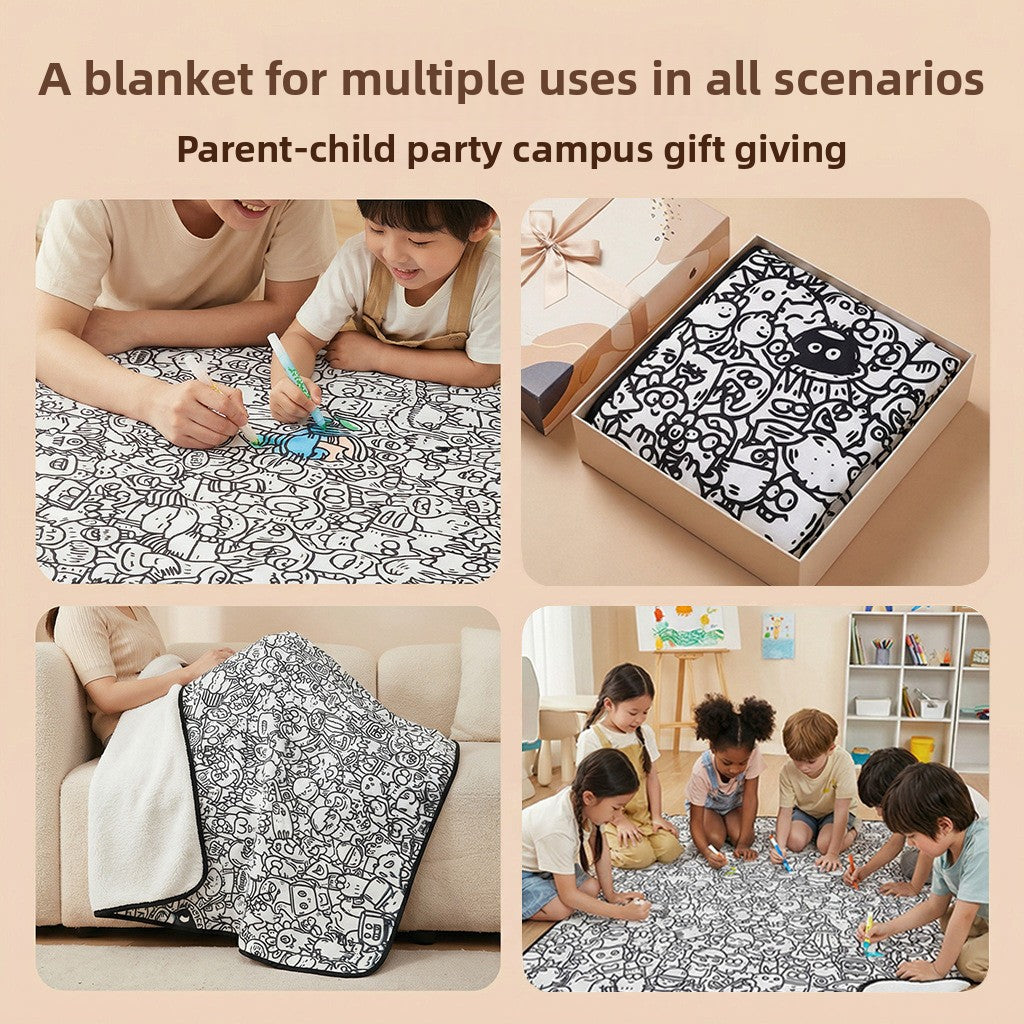 Graffiti Print Blanket
