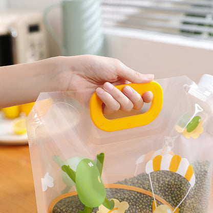 Grain and legume storage bags with airtight seals