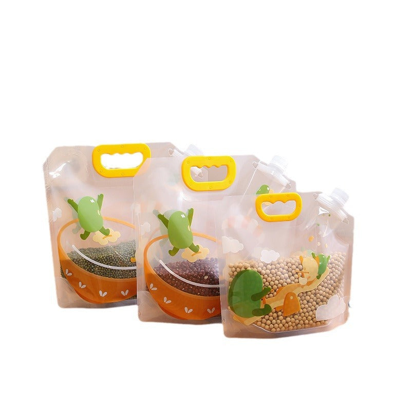 Grain and legume storage bags with airtight seals