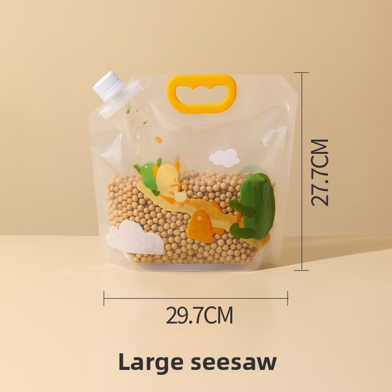 Grain and legume storage bags with airtight seals