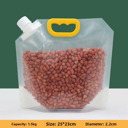 Grain Storage Bag Large Capacity Transparent Visible Rice Bag