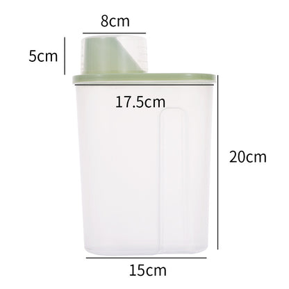 grains sealed jar