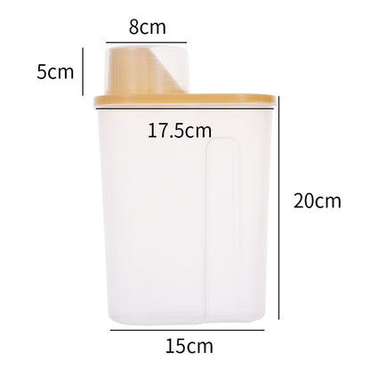 grains sealed jar
