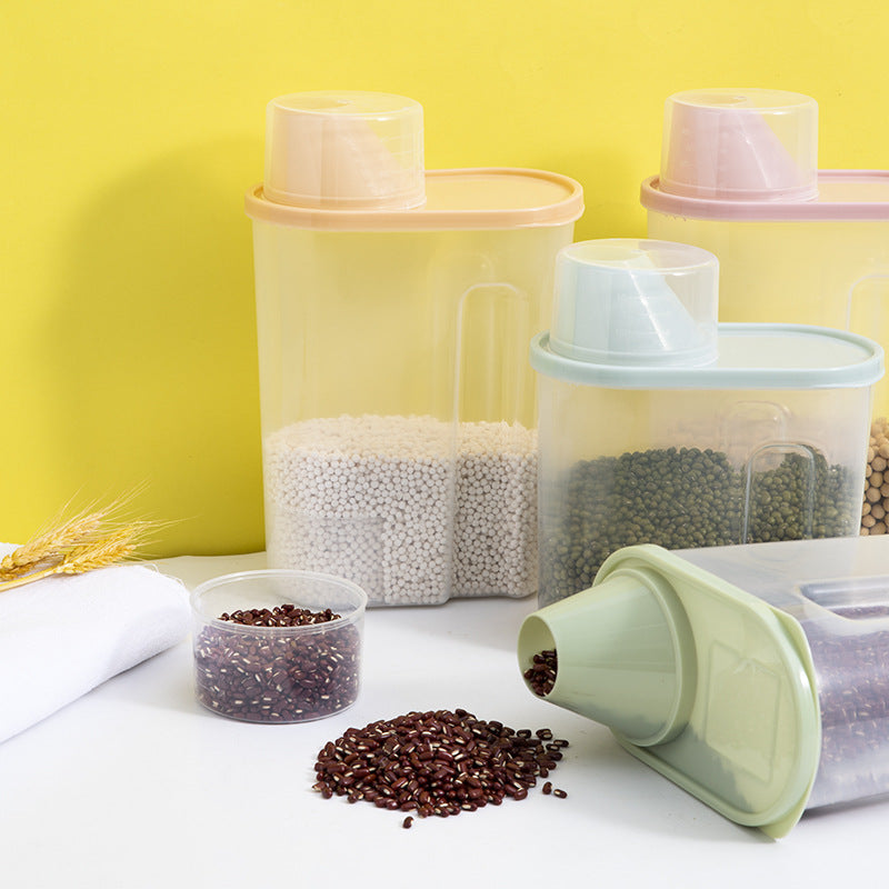 grains sealed jar