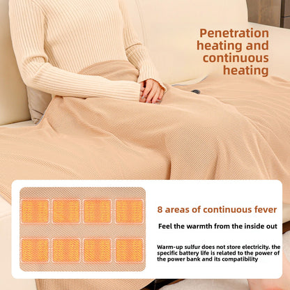 Graphene electric heating warming blanket