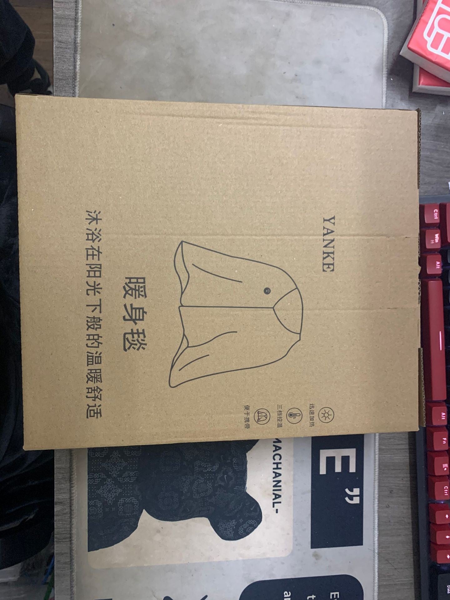 Graphene electric heating warming blanket