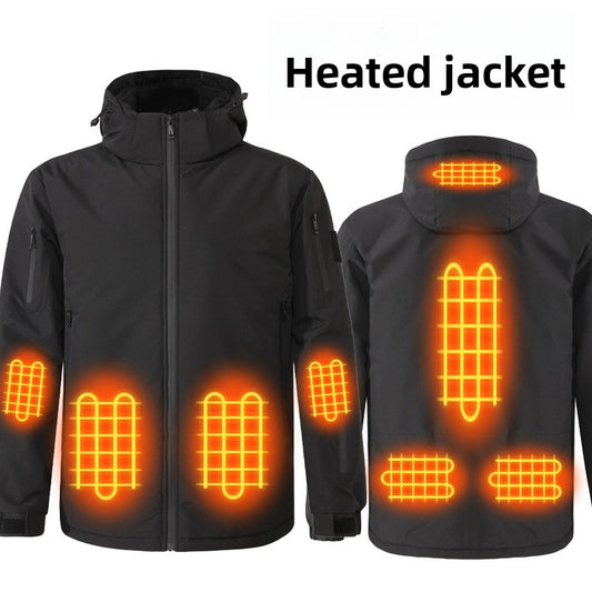 Graphene heating hiking jacket