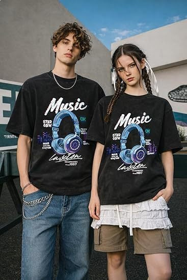 Graphic Print Cotton T-Shirt