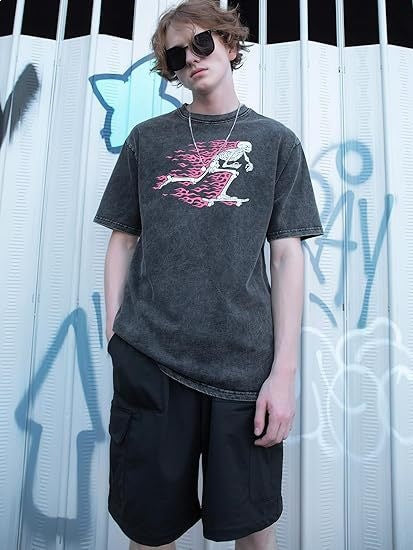 Graphic Print Cotton T-Shirt