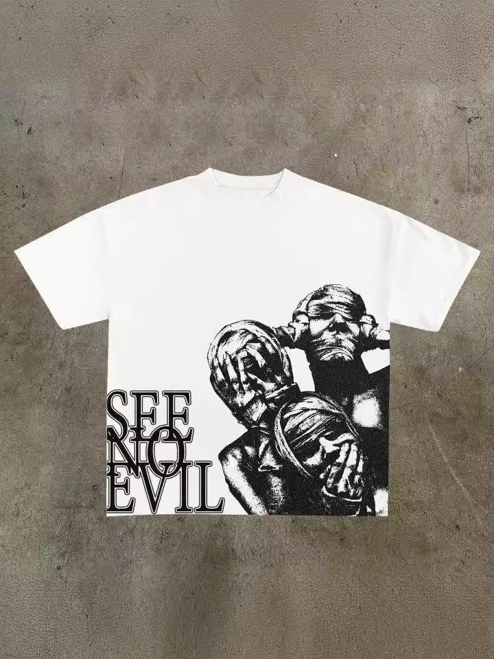 Graphic Print Loose Fit Mens T-Shirt