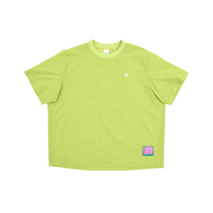Graphic woven short-sleeved T-shirt